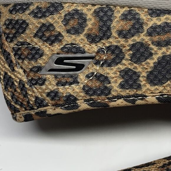Skechers GOwalk Shoes Womens 7.5 Leopard Print Memory Form Fit Slip On - Picture 5 of 11